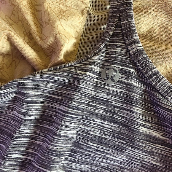 Lululemon grey tank with built in bra - Picture 3 of 3